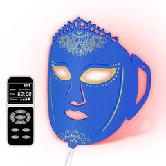 ZJZK Red Light Therapy Face Mask, Colorful Silicone Phototherapy for Facial Care