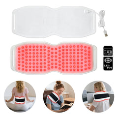 ZJZK Red Light Therapy Belt for Body Pain Relief, Silicone Red Light Panel with 660nm 850nm 940nm for Joint, Muscle, Waist, and Back, Deep Therapy Pad for Home Use, Perfect Gift for Parents, Family, Friends, and Partners